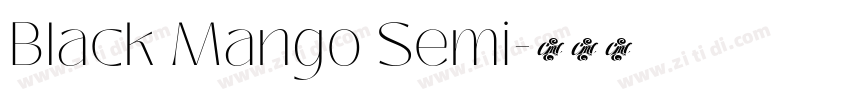Black Mango Semi字体转换